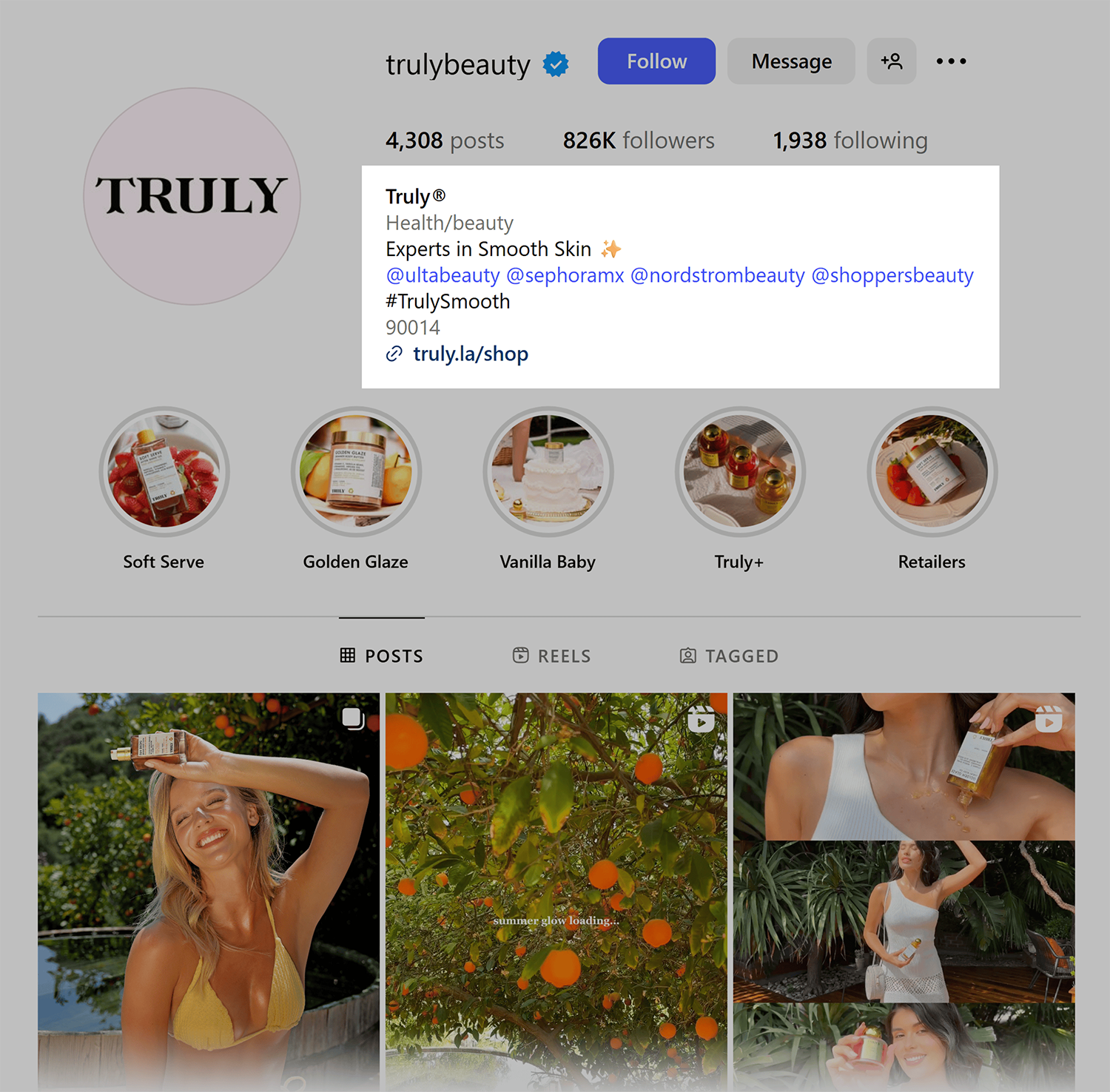 Instagram – Truly Beauty – Bio Instagram Trulybeauty Bio
