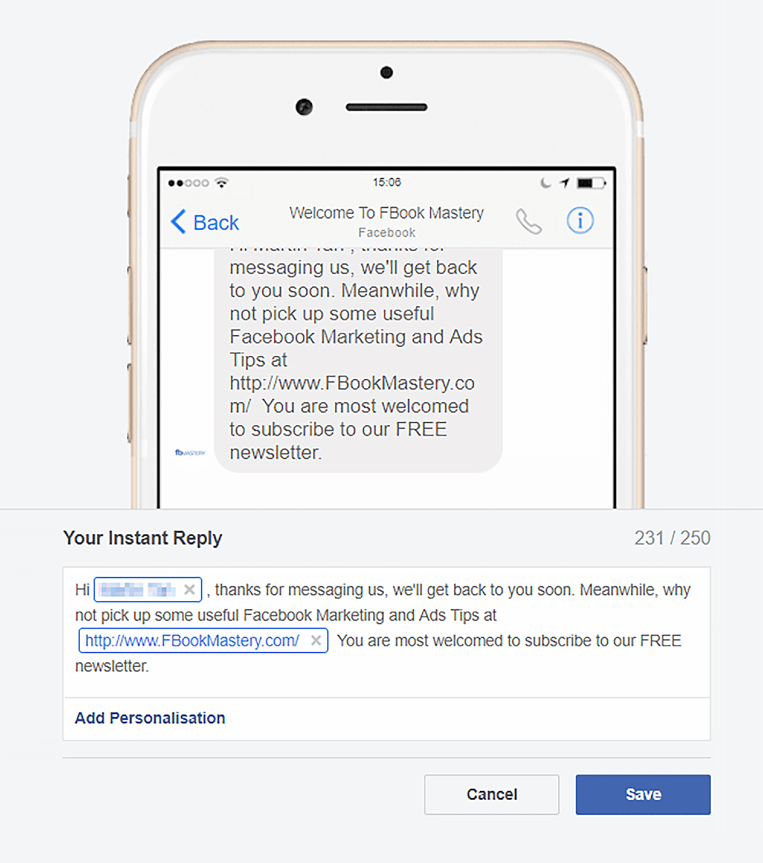 Messenger – Automatic messages Messenger Automatic Messages