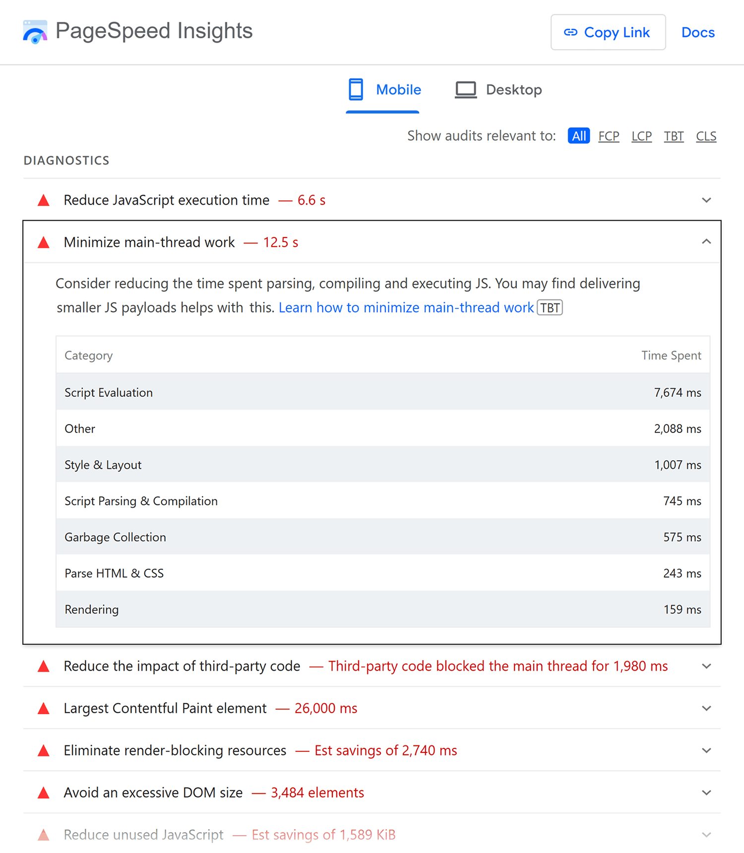 PageSpeed Insights – Truly Beauty – Diagnostics Pagespeed Insights Truly Beauty Diagnostics Scaled 1