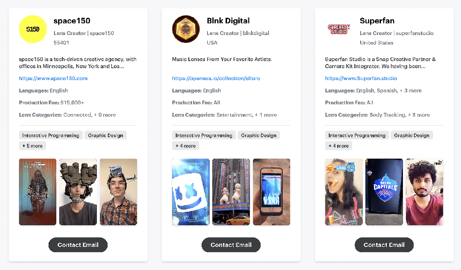 Snapchat – Creeator profiles AR Lenses Snapchat Creeator Profiles Ar Lenses