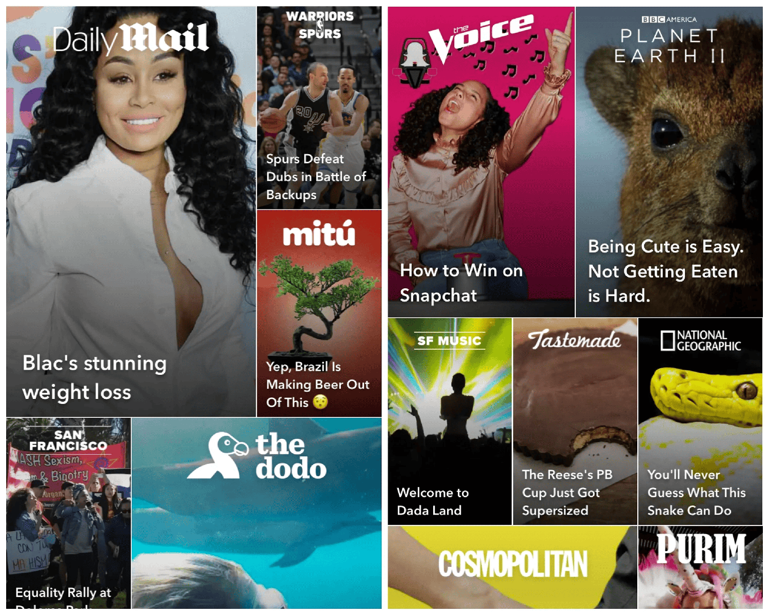 Snapchat – Discover Snapchat Discover
