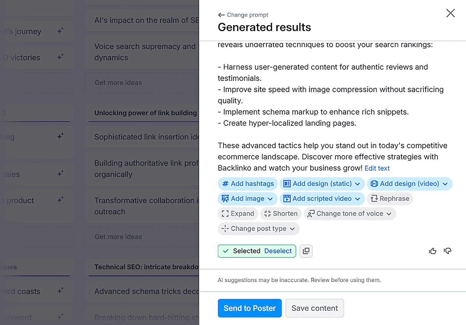 Social Content Ai Backlinko Generated Results