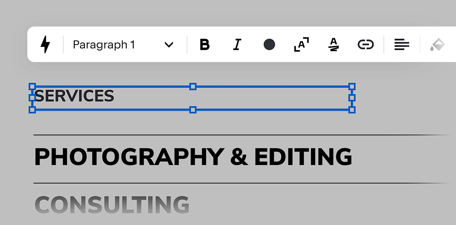 Squarespace Edit Text