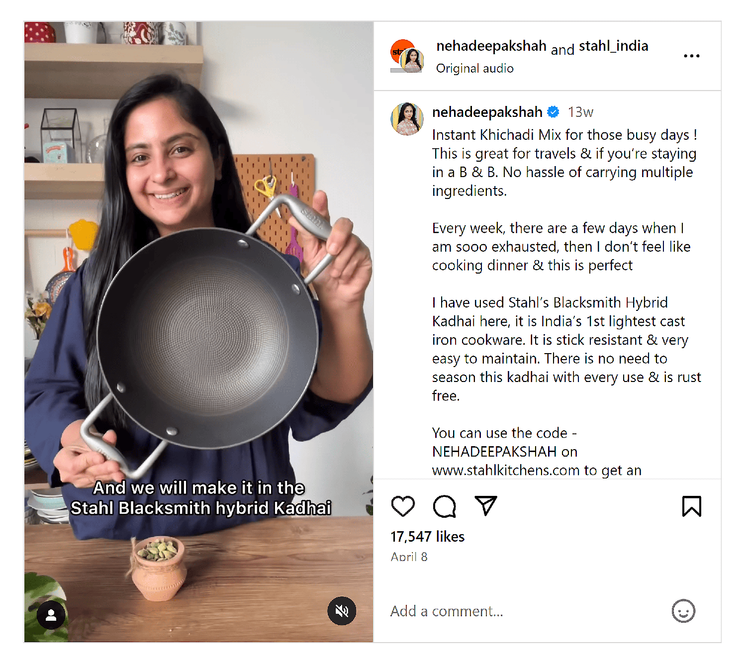 Stahl – Instagram collaboration Stahl Instagram Collaboration