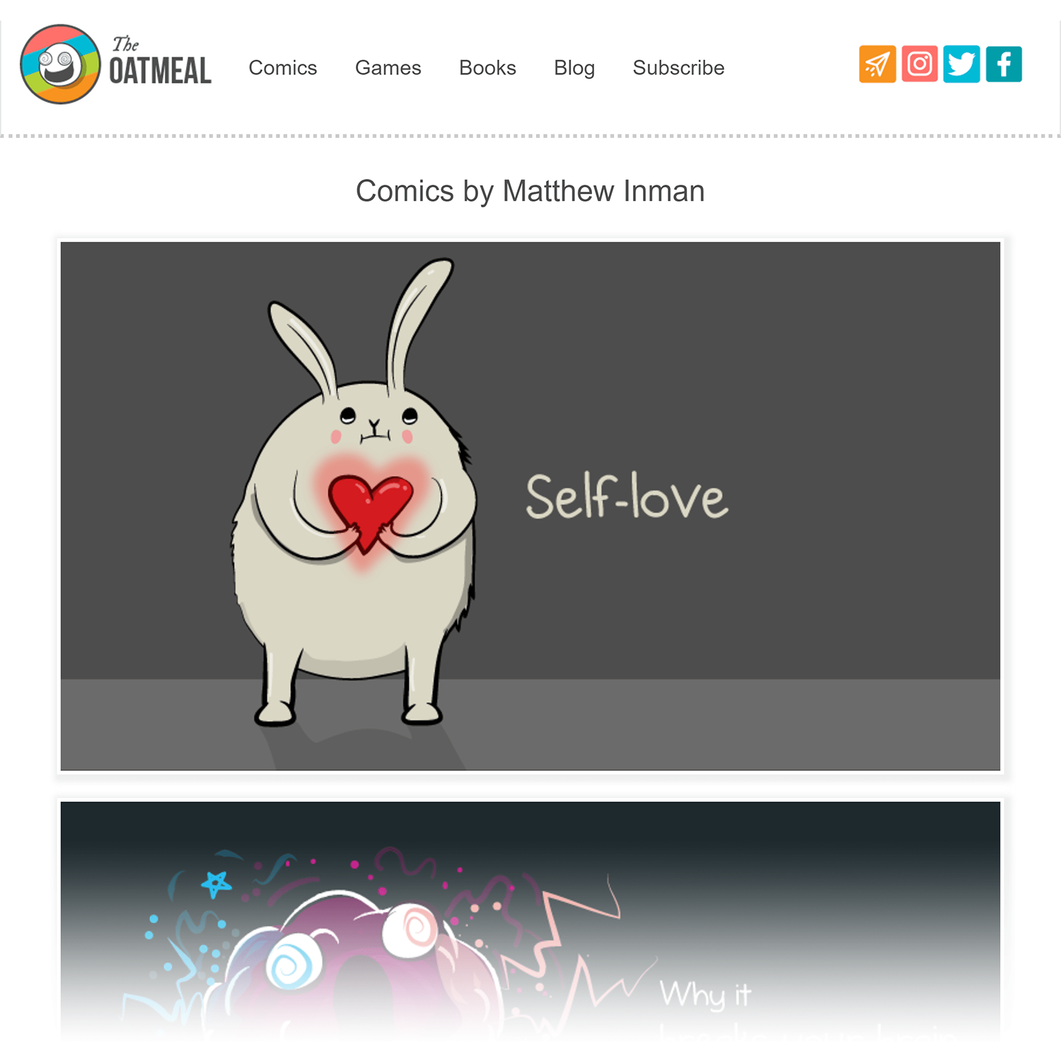 The Oatmeal – Homepage Theoatmeal Homepage