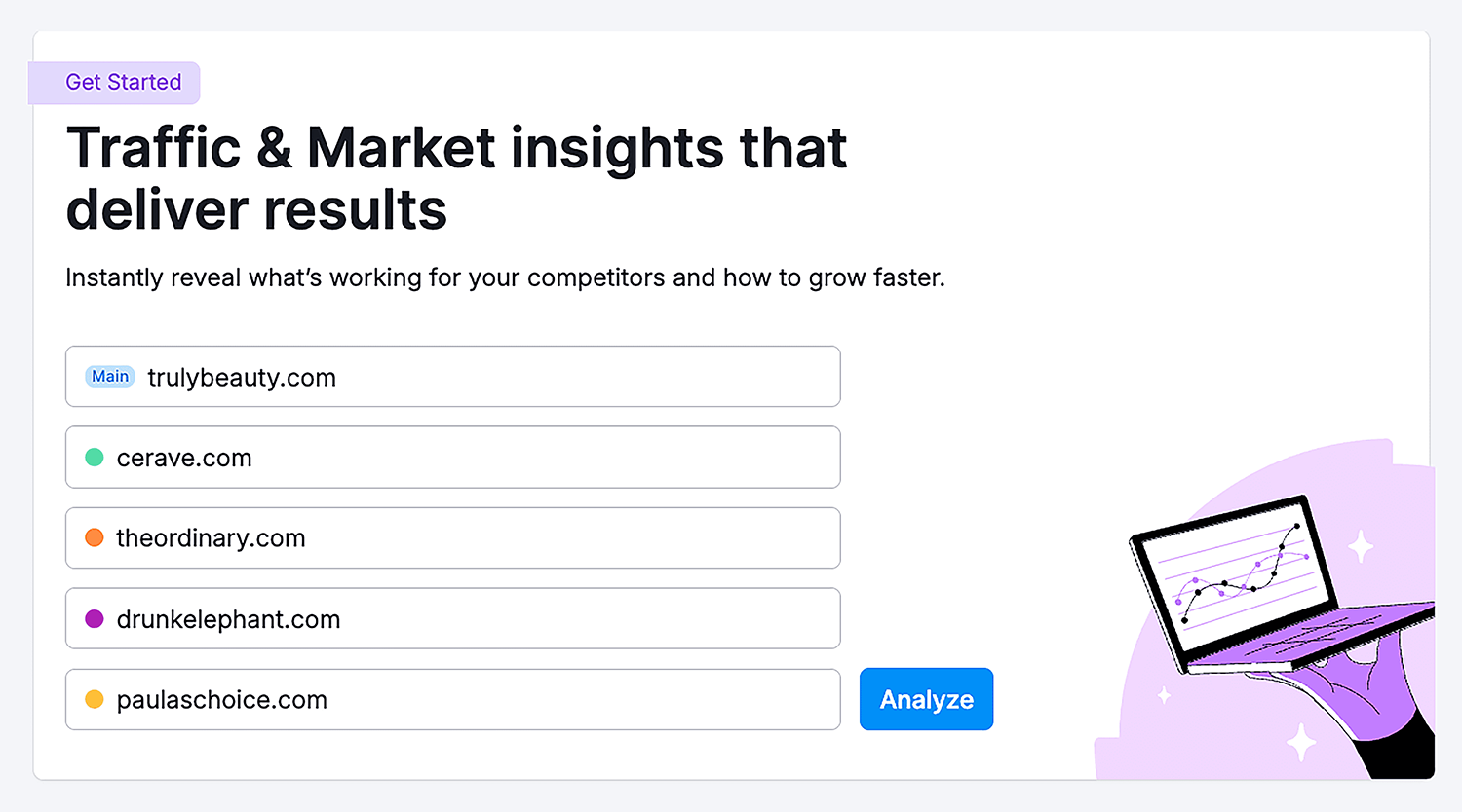 Traffic Analytics – Truly Beauty – Competitors Traffic Analytics Trulybeauty Competitors