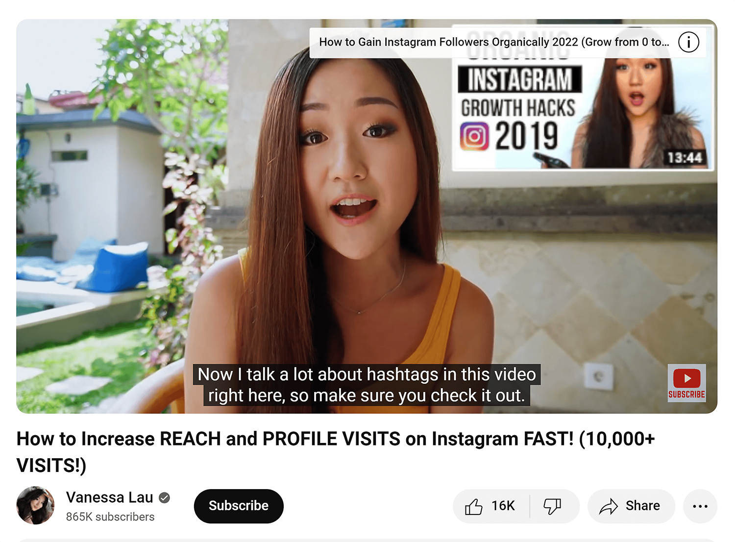 Vanessa Lau – YouTube card Vanessa Lau Youtube Card