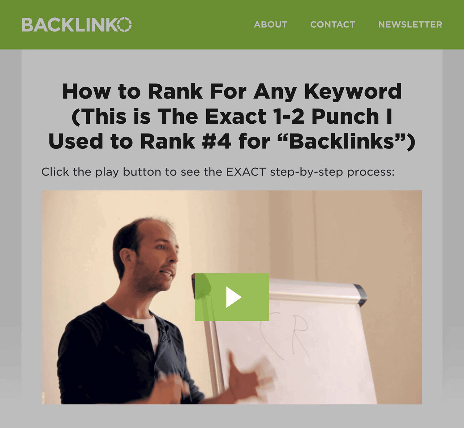 Video At Top Of Page