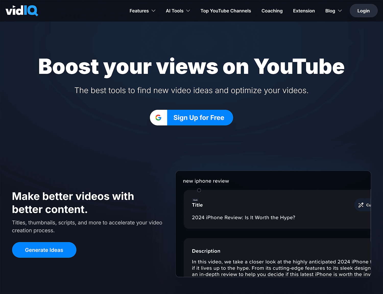Vidiq Homepage