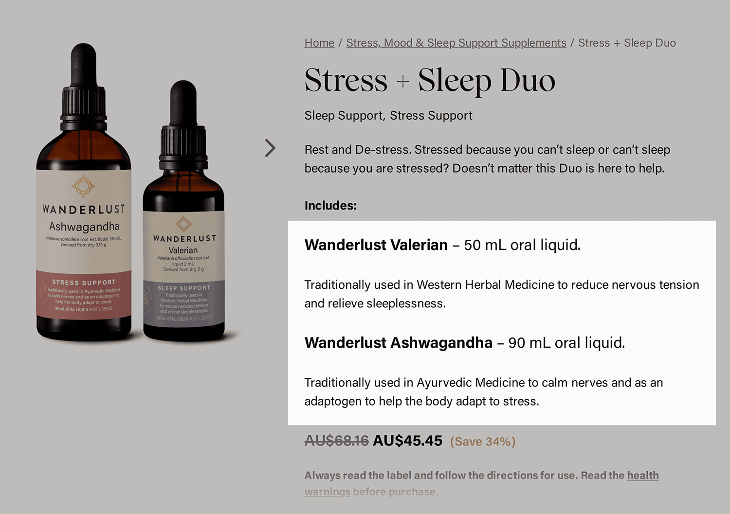 Wanderlust Product Description