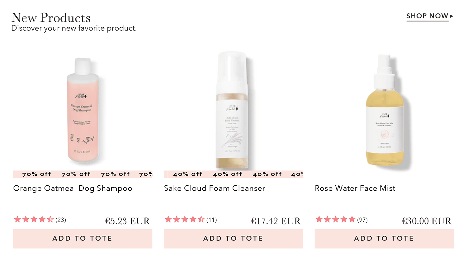 100percentpure New Products