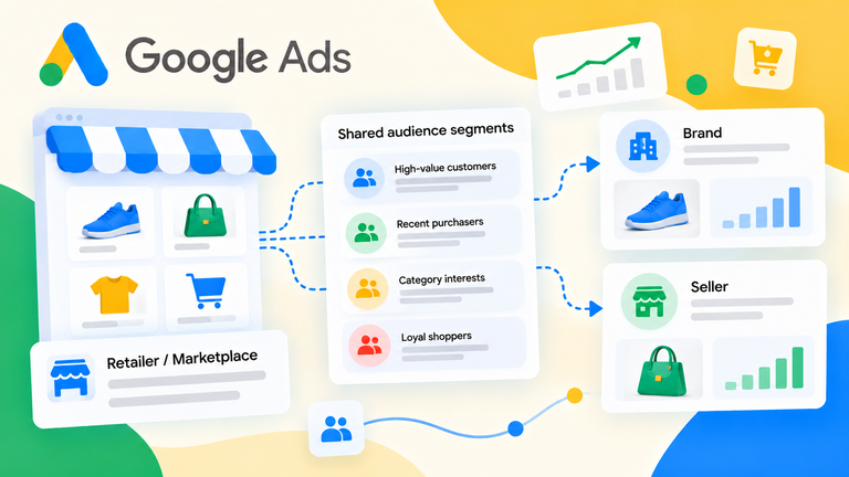 Google Ads introduces commerce audience sharing for retail media