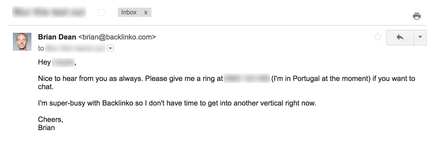 Ad Manager Email Example 1