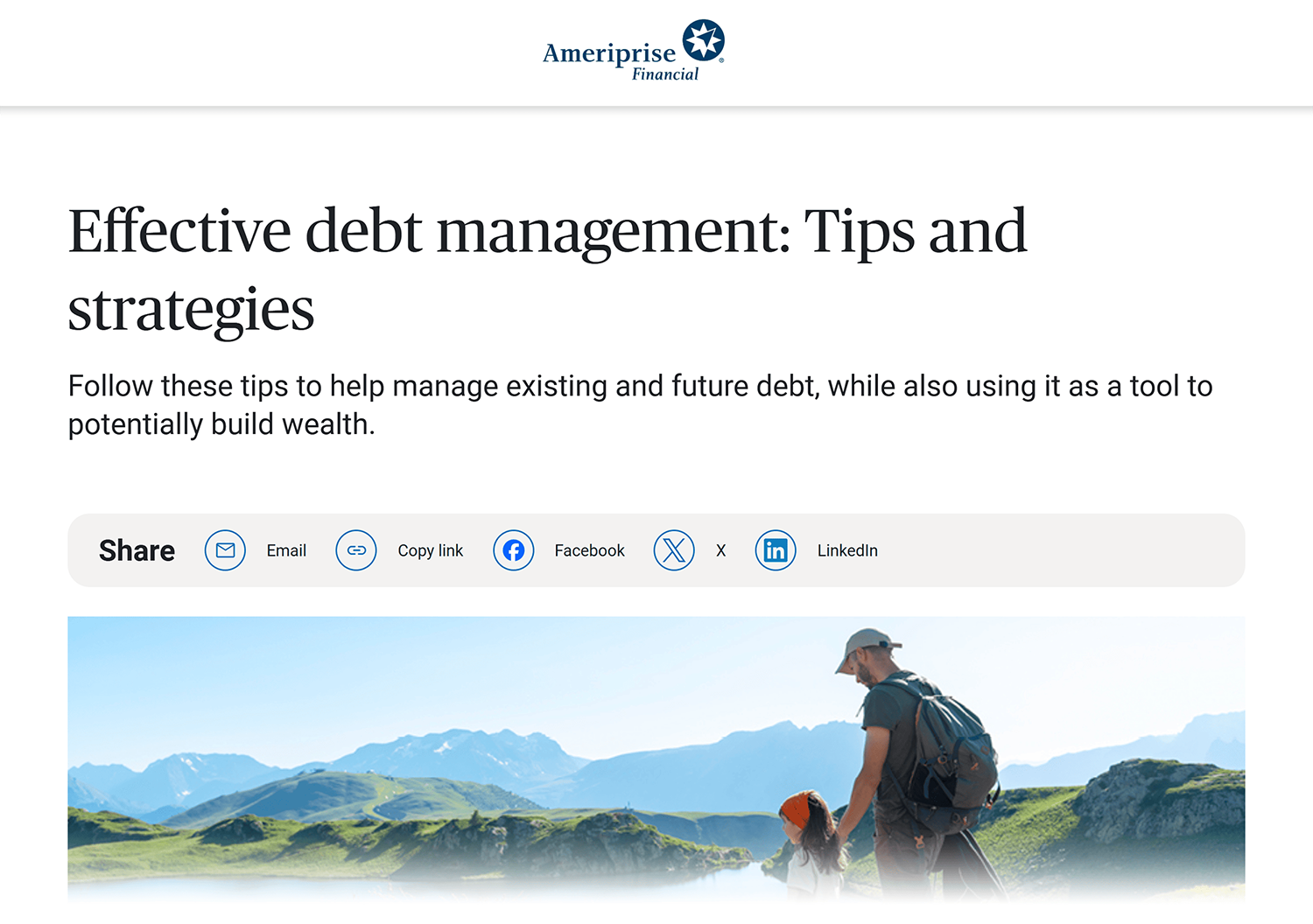 Amerprise – Effective debt management Amerprise Effective Debt Management