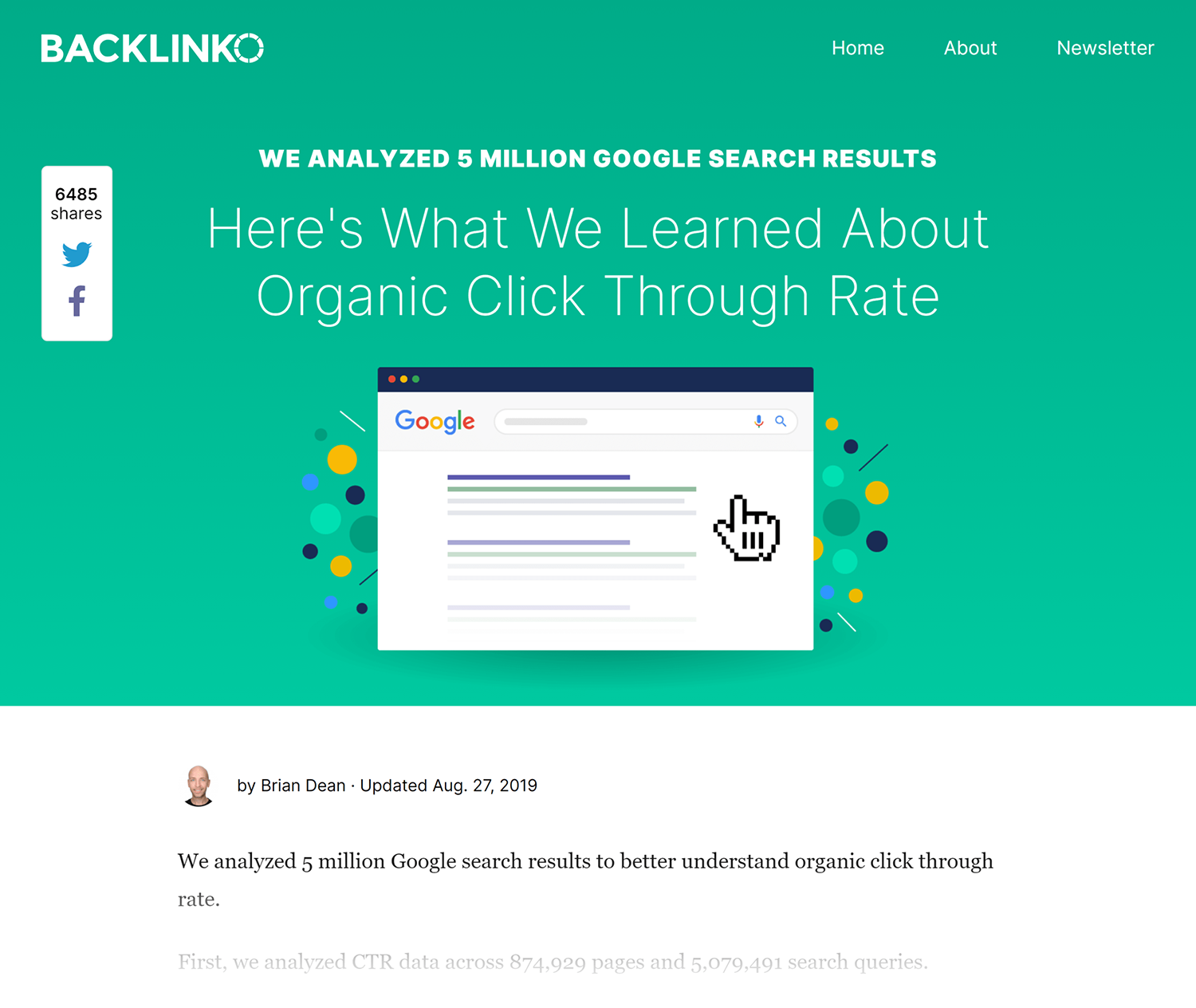 Backlinko – Google CTR stats Backlinko Google Ctr Stats 2021