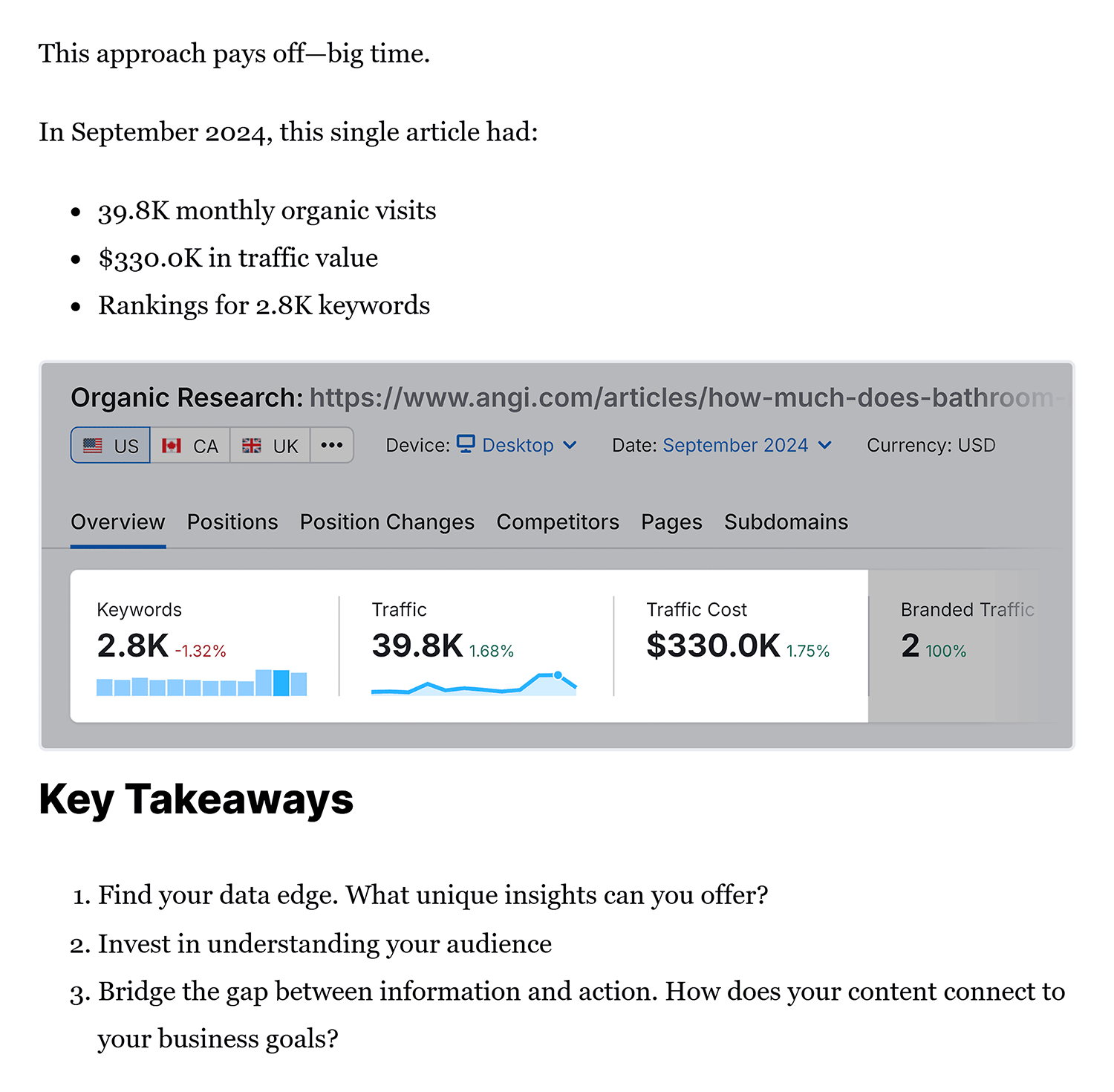 Backlinko Information Gain Visual Content