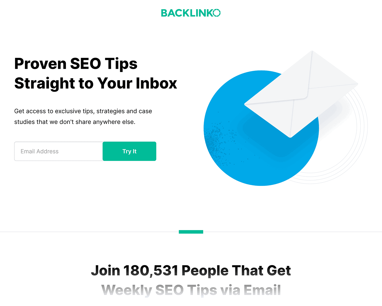 Backlinko Newsletter No Navigation