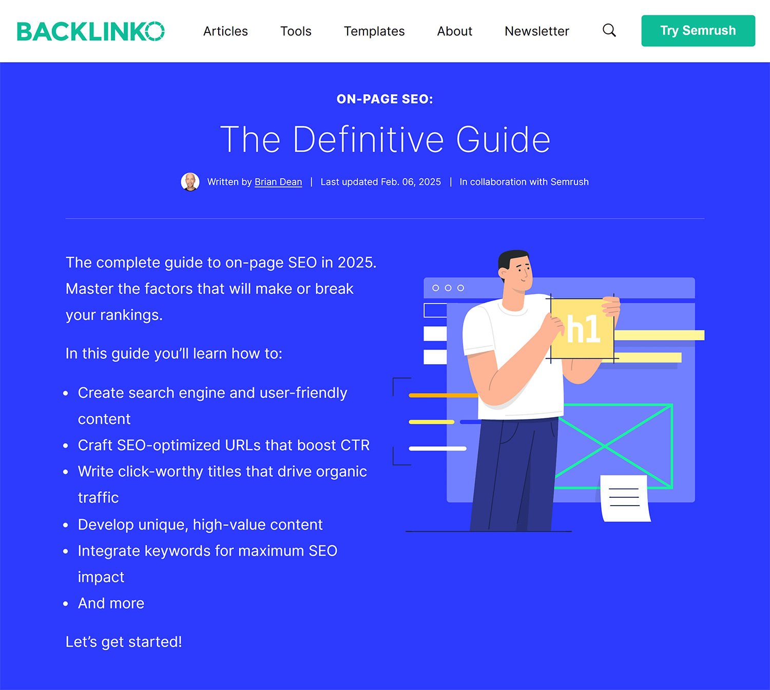 Backlinko – On-page SEO Guide Backlinko On Page Seo Guide