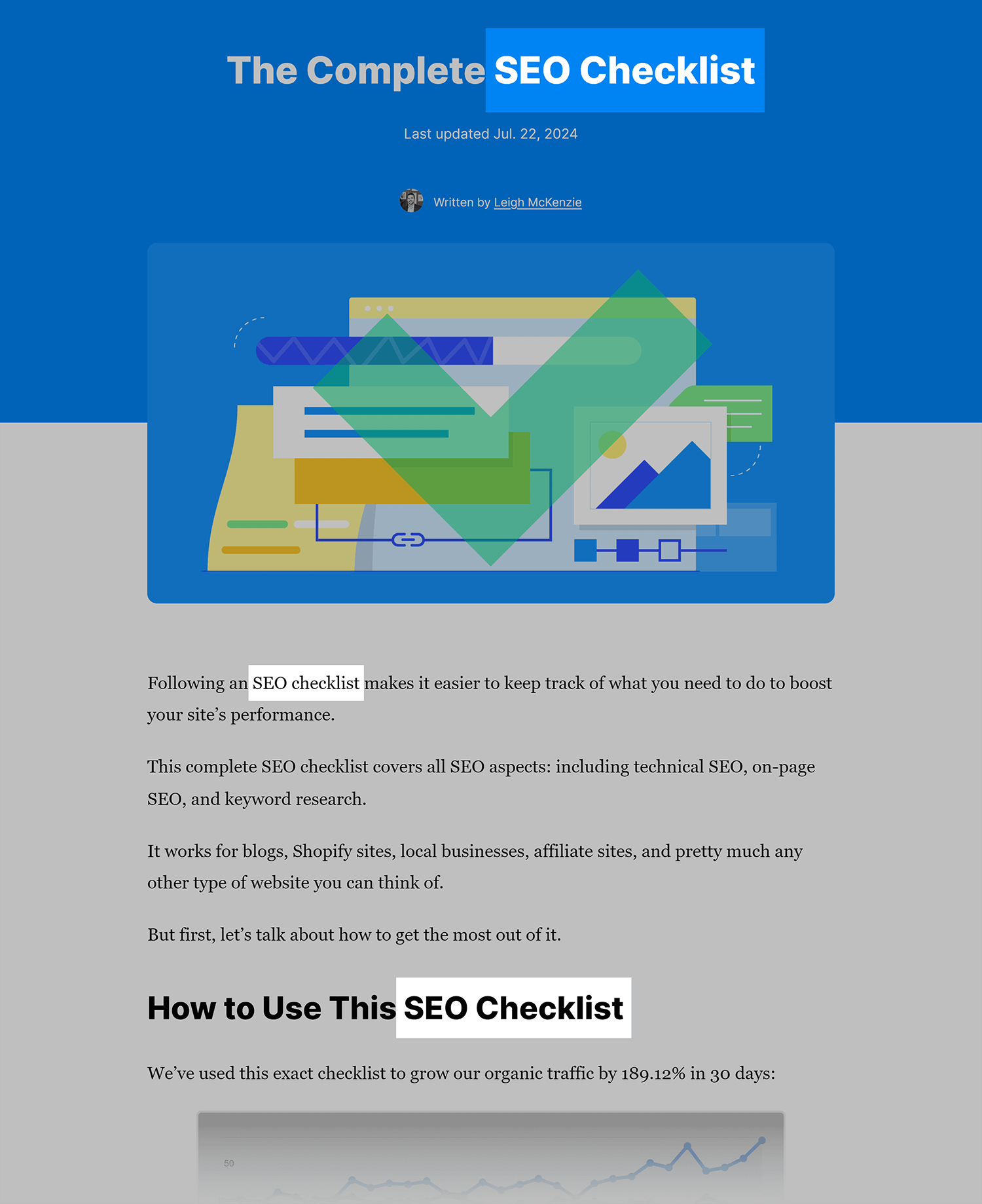 Backlinko – SEO Checklist – Keyword placement Backlinko Seo Checklist Keyword Placement