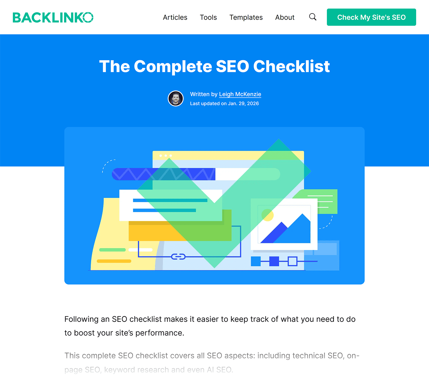 Backlinko – SEO checklist Backlinko Seo Checklist