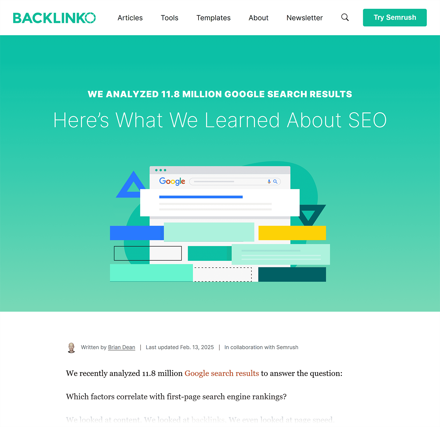 Backlinko – Search Engine Ranking Baclkinko Search Engine Ranking