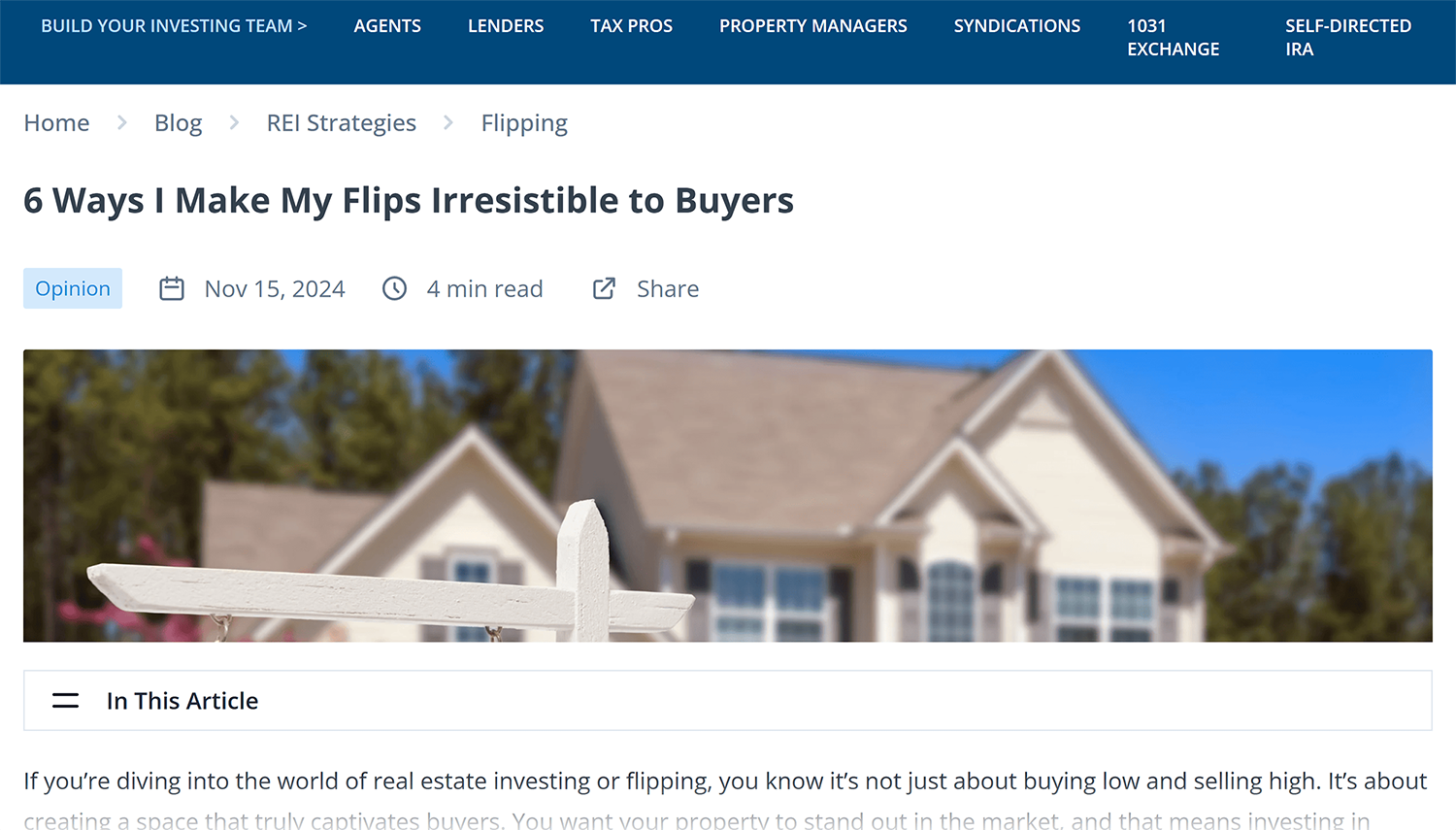 Biggerpockets – Blog Biggerpockets Blog