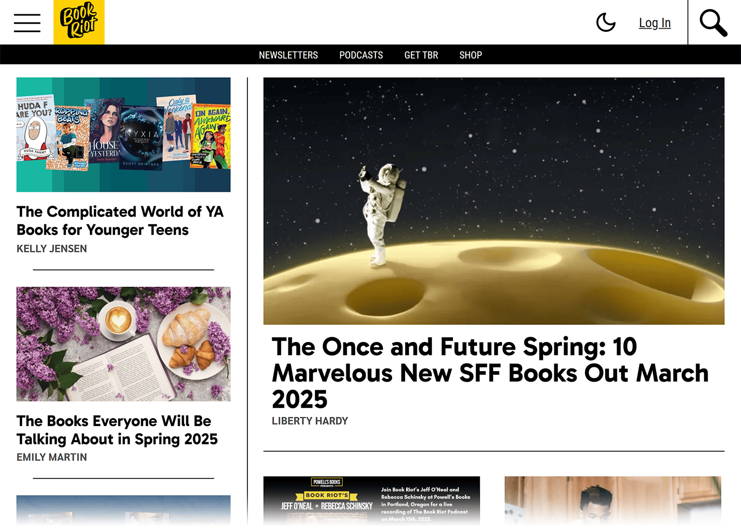 BookRiot – Homepage Bookriot Homepage
