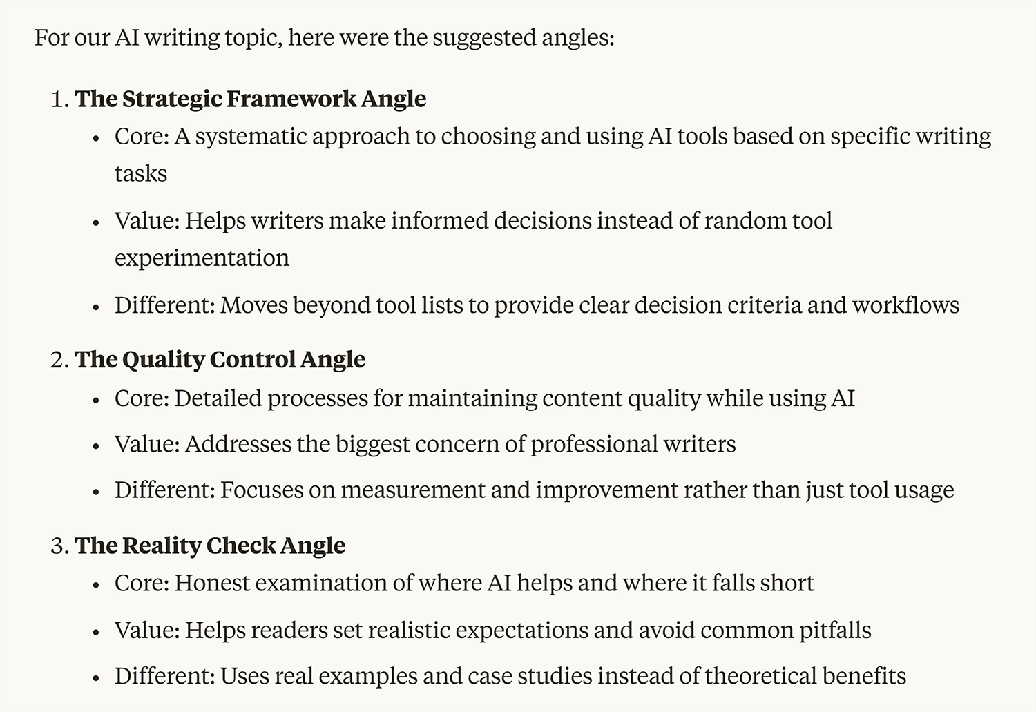 Claude Ai Topic Angles