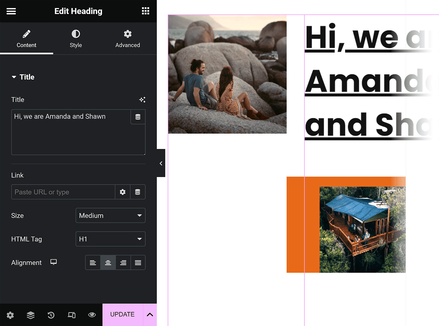 Elementor – Edit element Elementor Edit Element