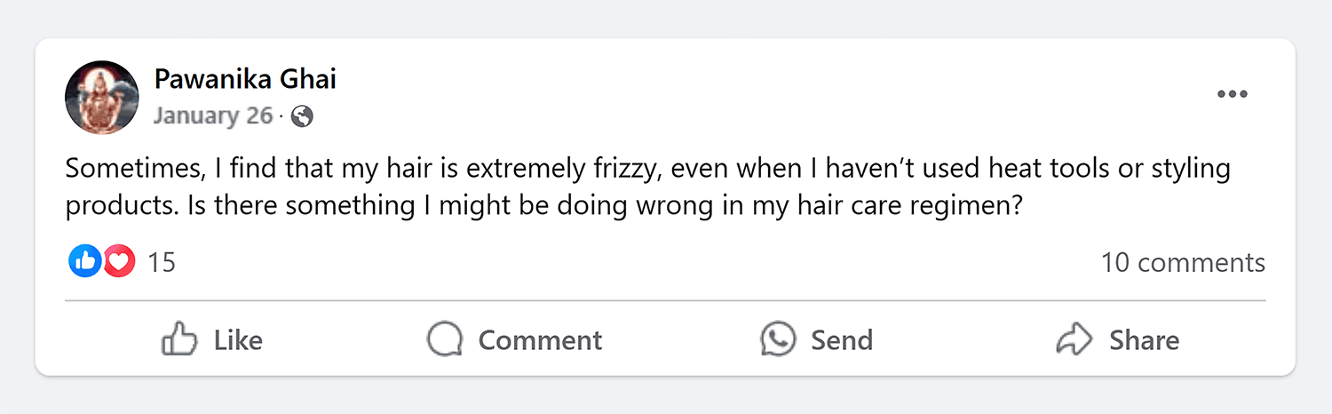 Facebook groups – Frizzy hair question Facebook Groups Frizzy Hair Question