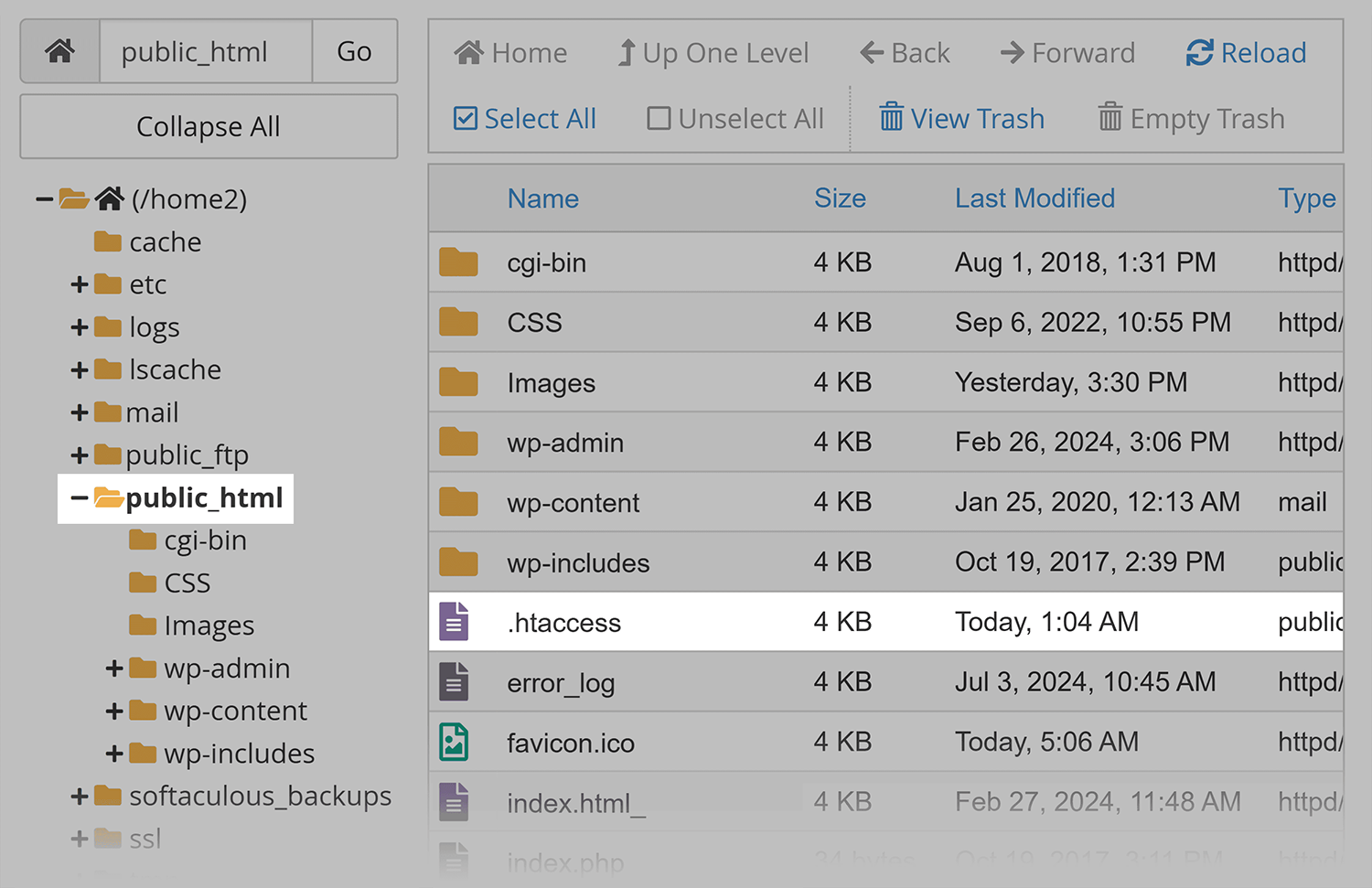 File Manager Htaccess File