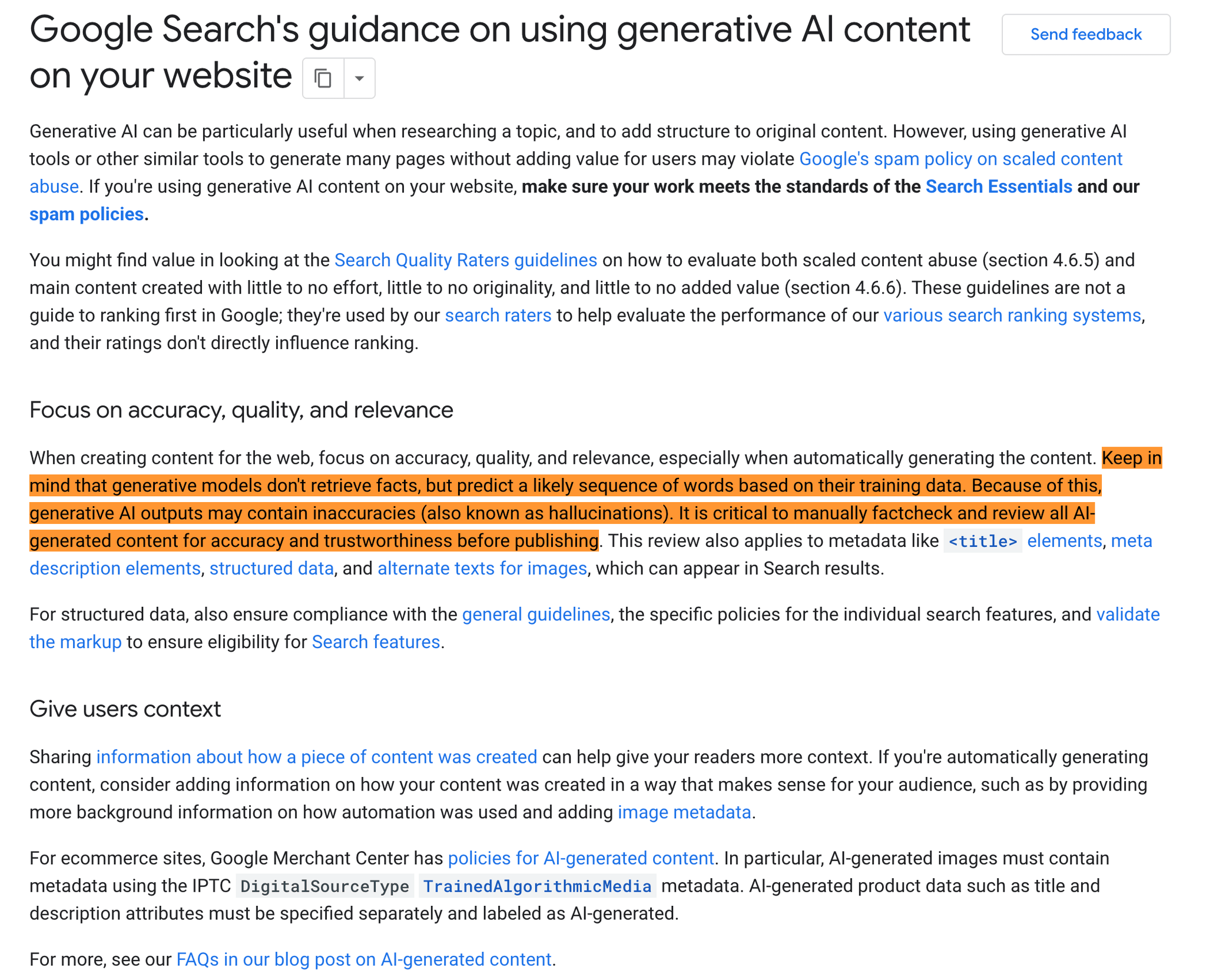 Google Ai Content Guidelines Update Scaled