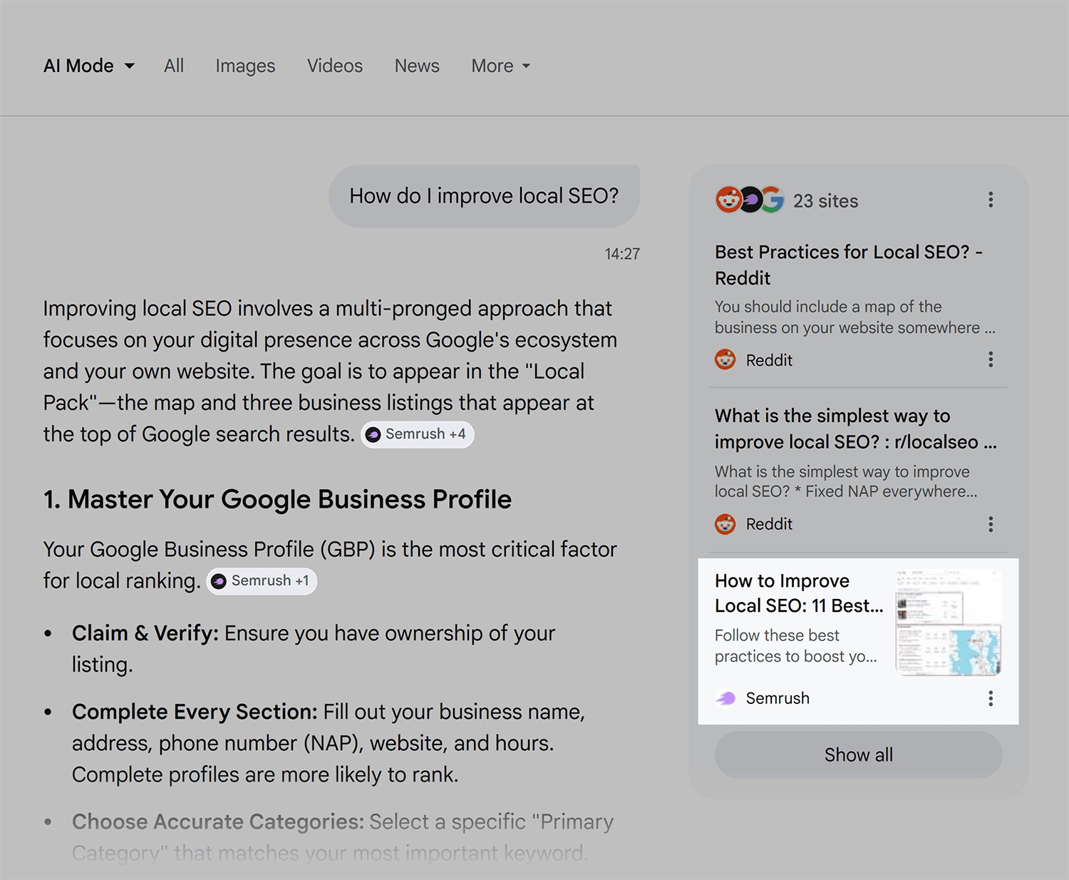 Google AI Mode – Improve local SEO Google Ai Mode Improve Local Seo