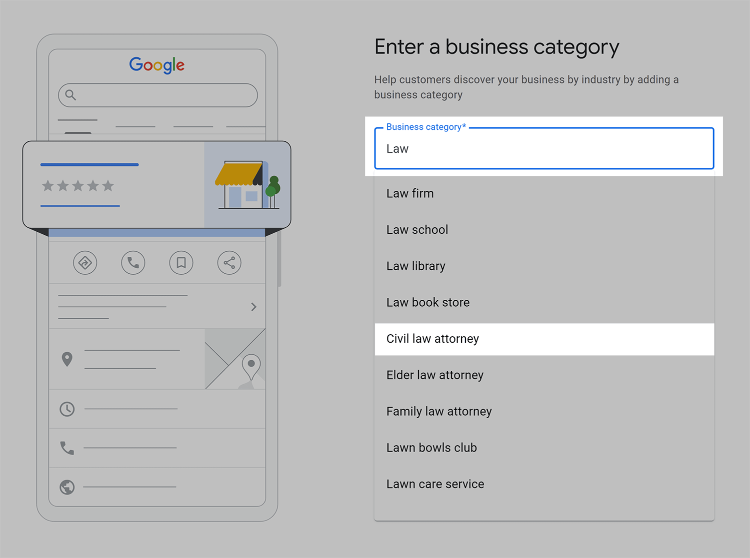Google Business – Profile category Google Business Profile Category