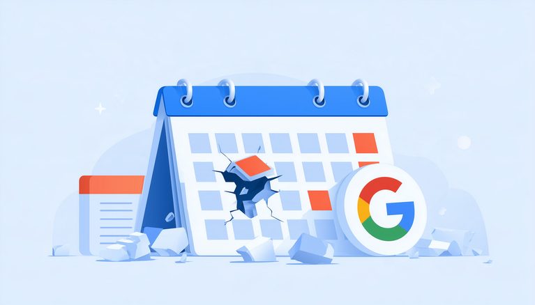 Google Search Console reporting date selector is broken