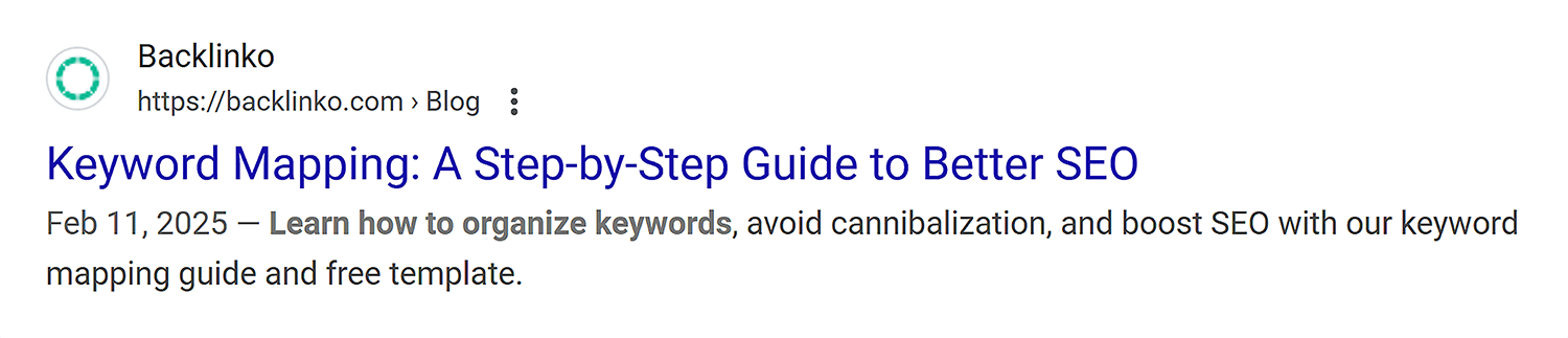 Google makes your keyword bold Google Makes Your Keyword Bold