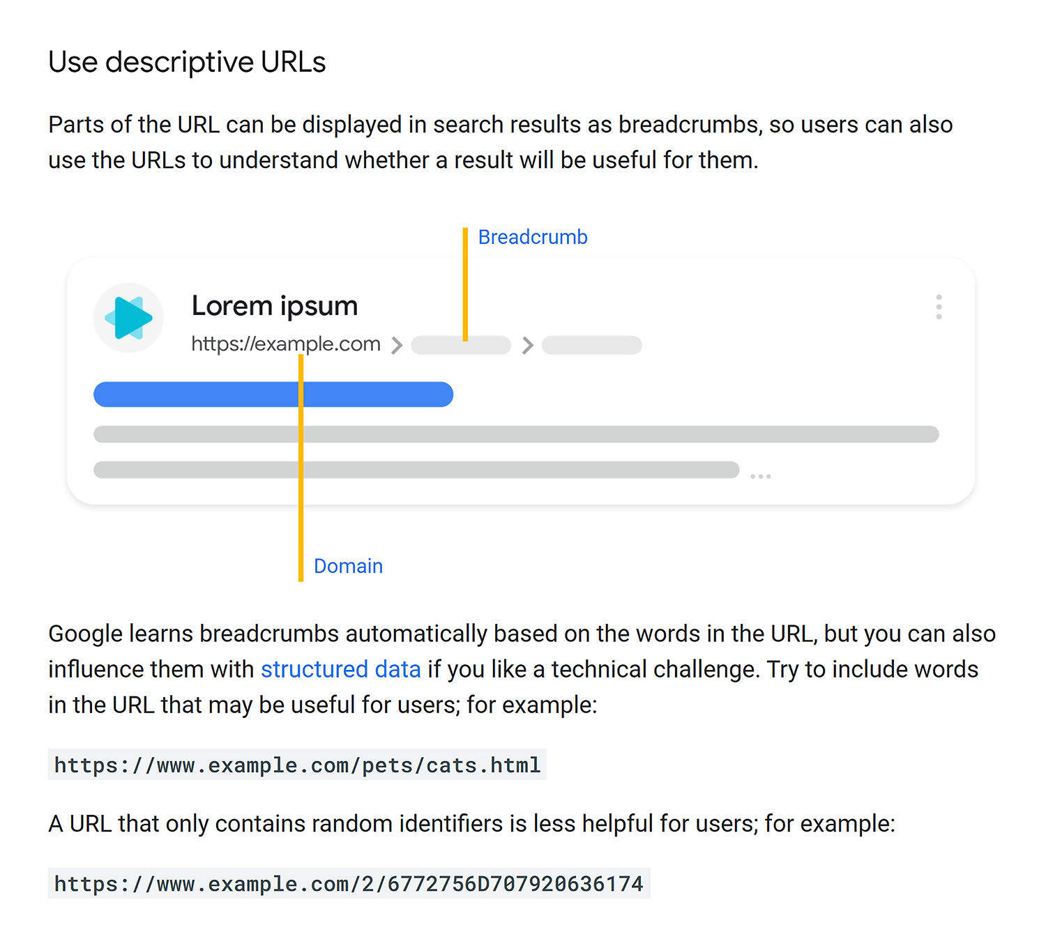 Google Search Central – Use descriptive URLs Google Search Central Use Descriptive Urls