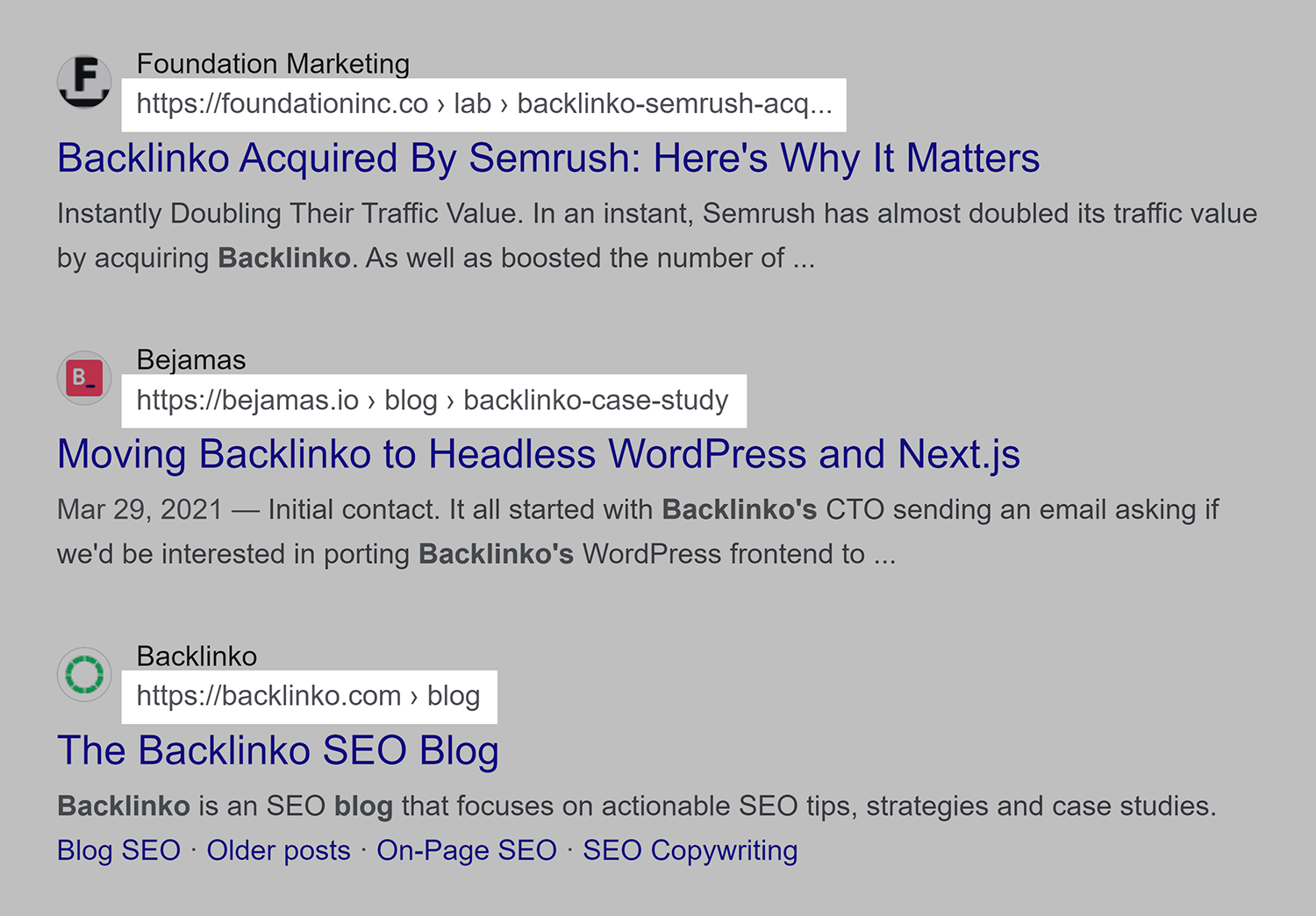 Google Serp Urls