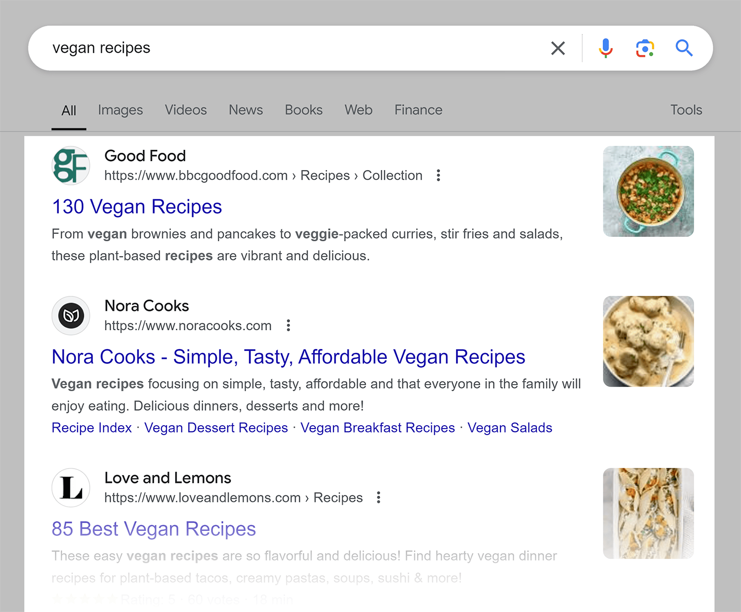 Google SERP – Vegan Recipes Google Serp Vegan Recipes