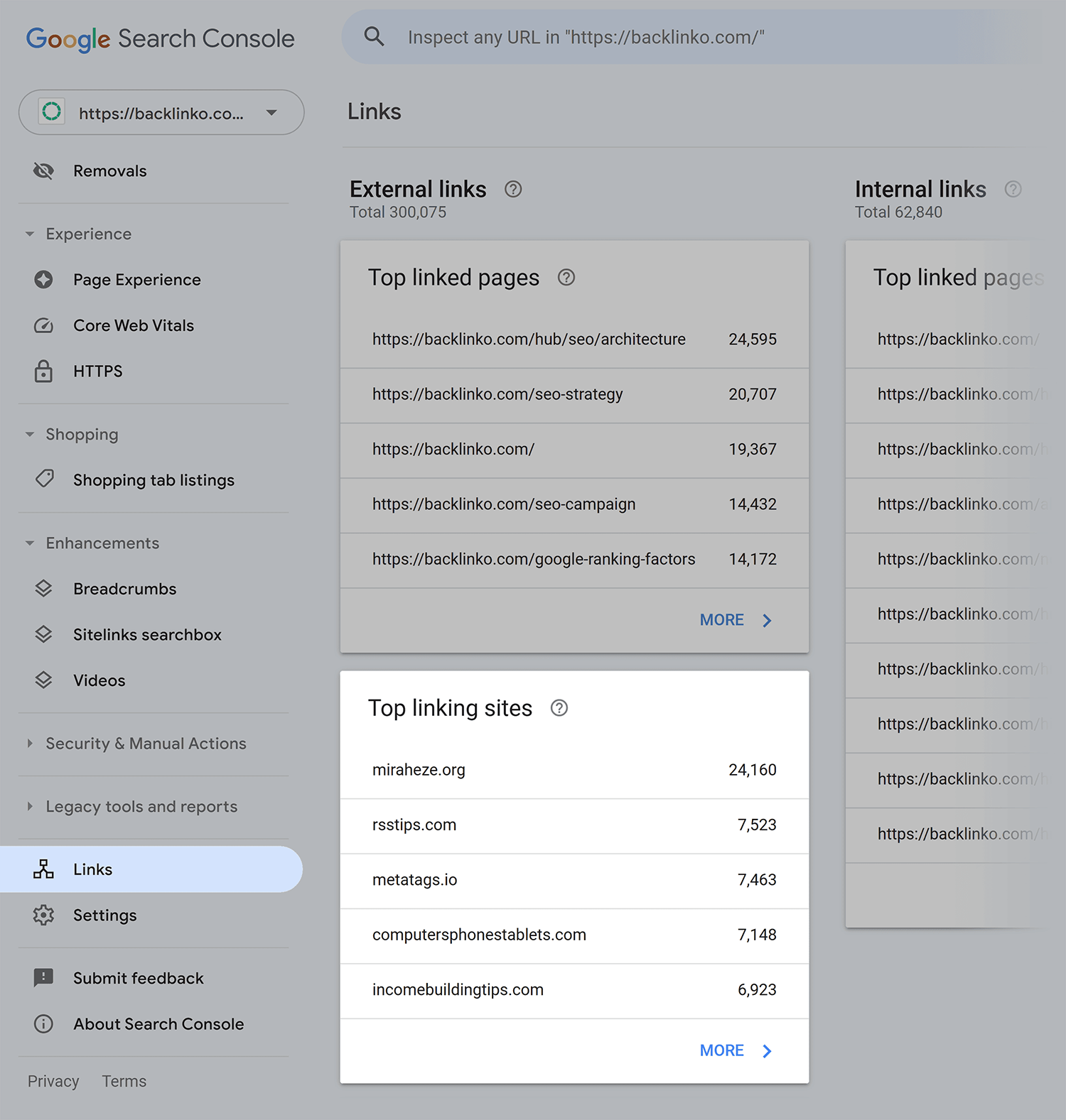 Gsc Links Top Linking Sites