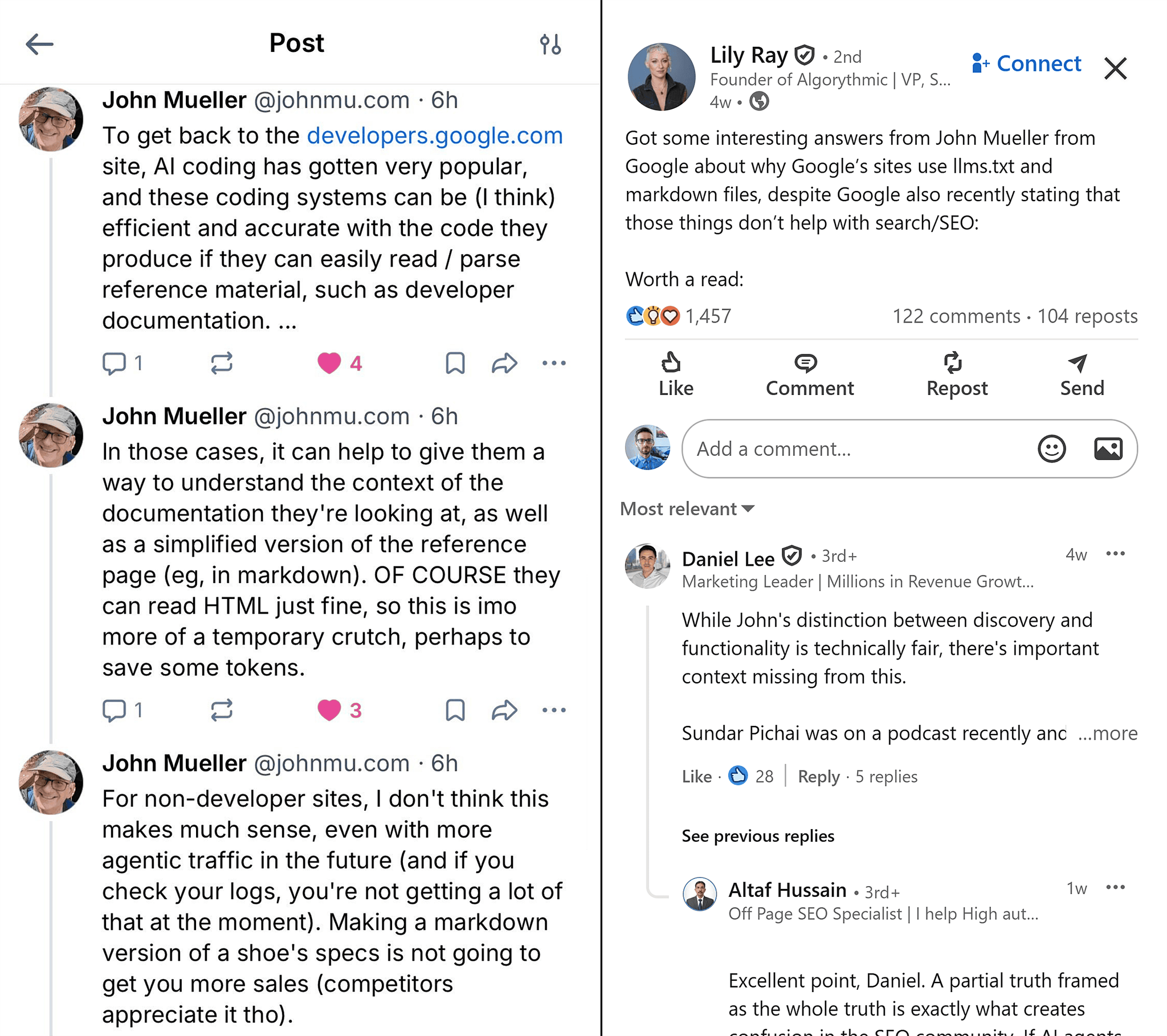 Linkedin Lily Ray Post Scaled