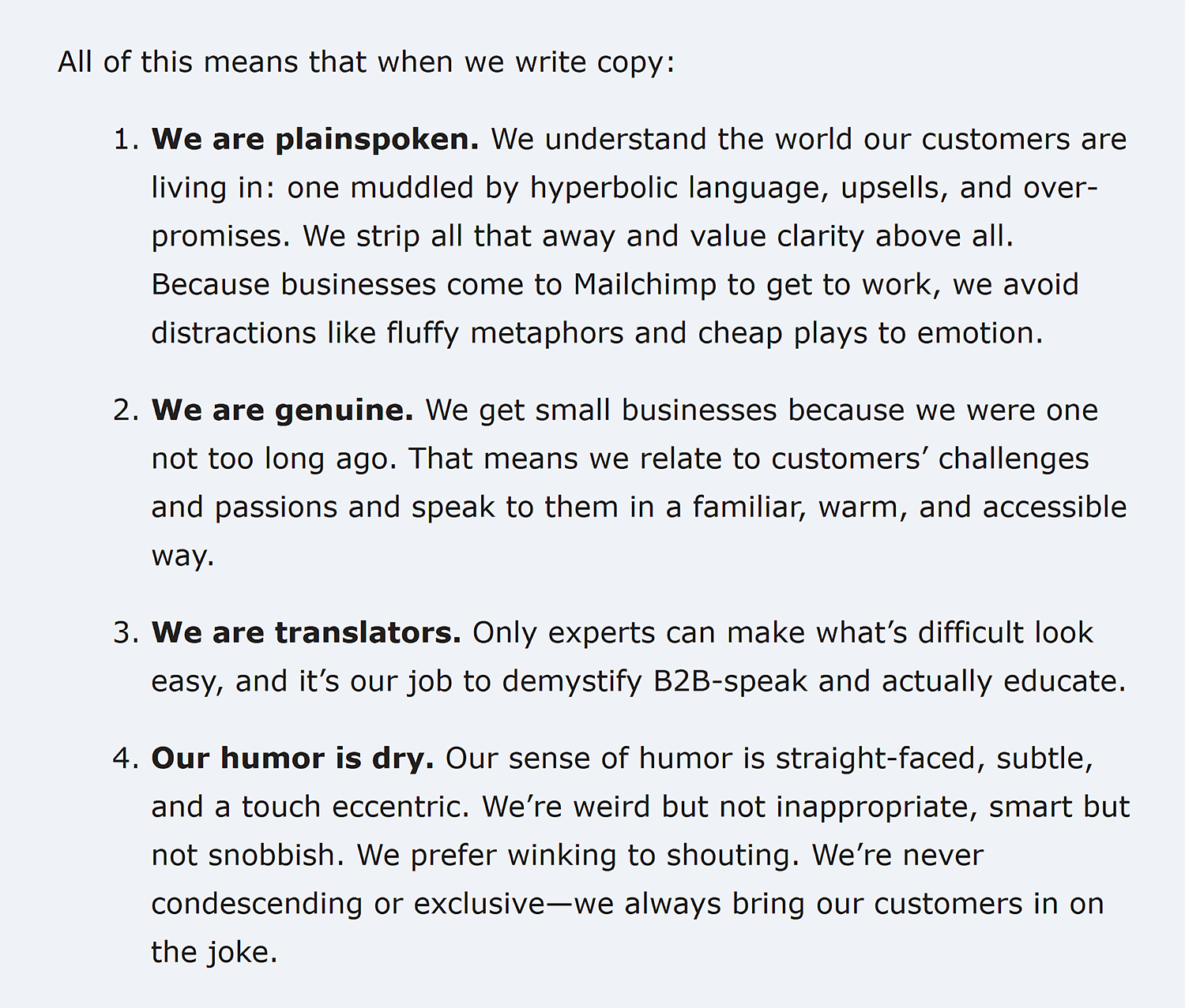 Mailchimp – Content Style Guide – Copy Mailchimp Content Style Guide Copy