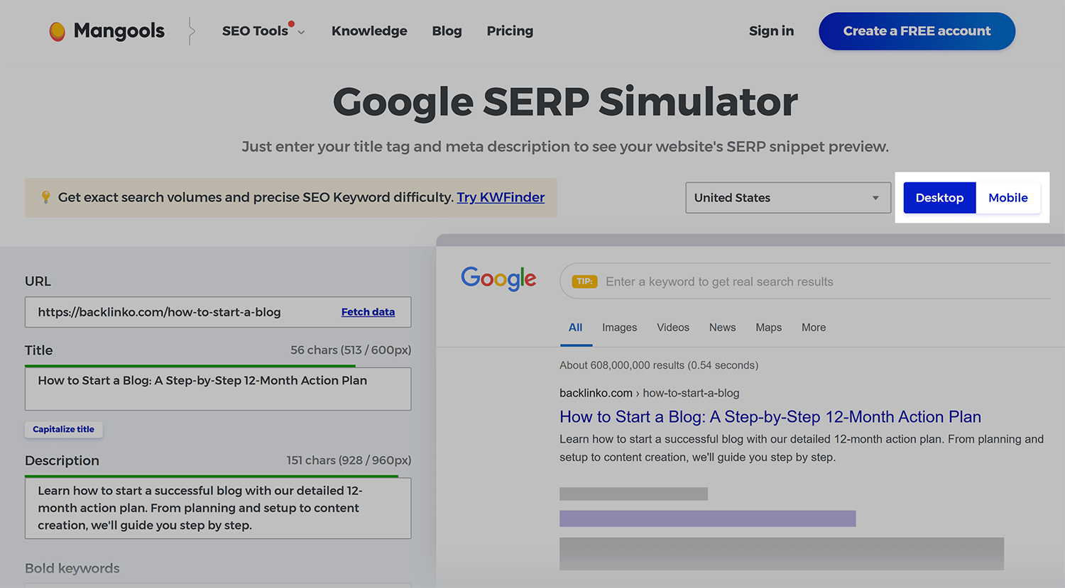 Mangools – Google SERP Simulator – Backlinko Mangools Google Serp Simulator Backlinko