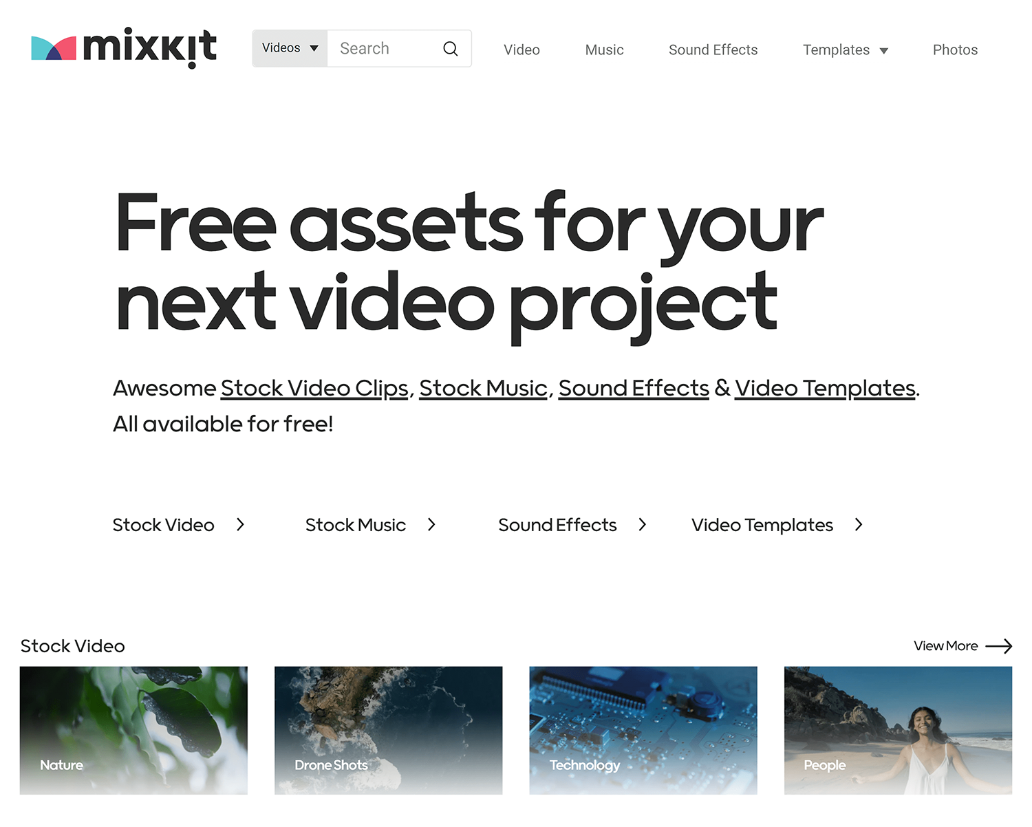 Mixkit Mixkit Homepage