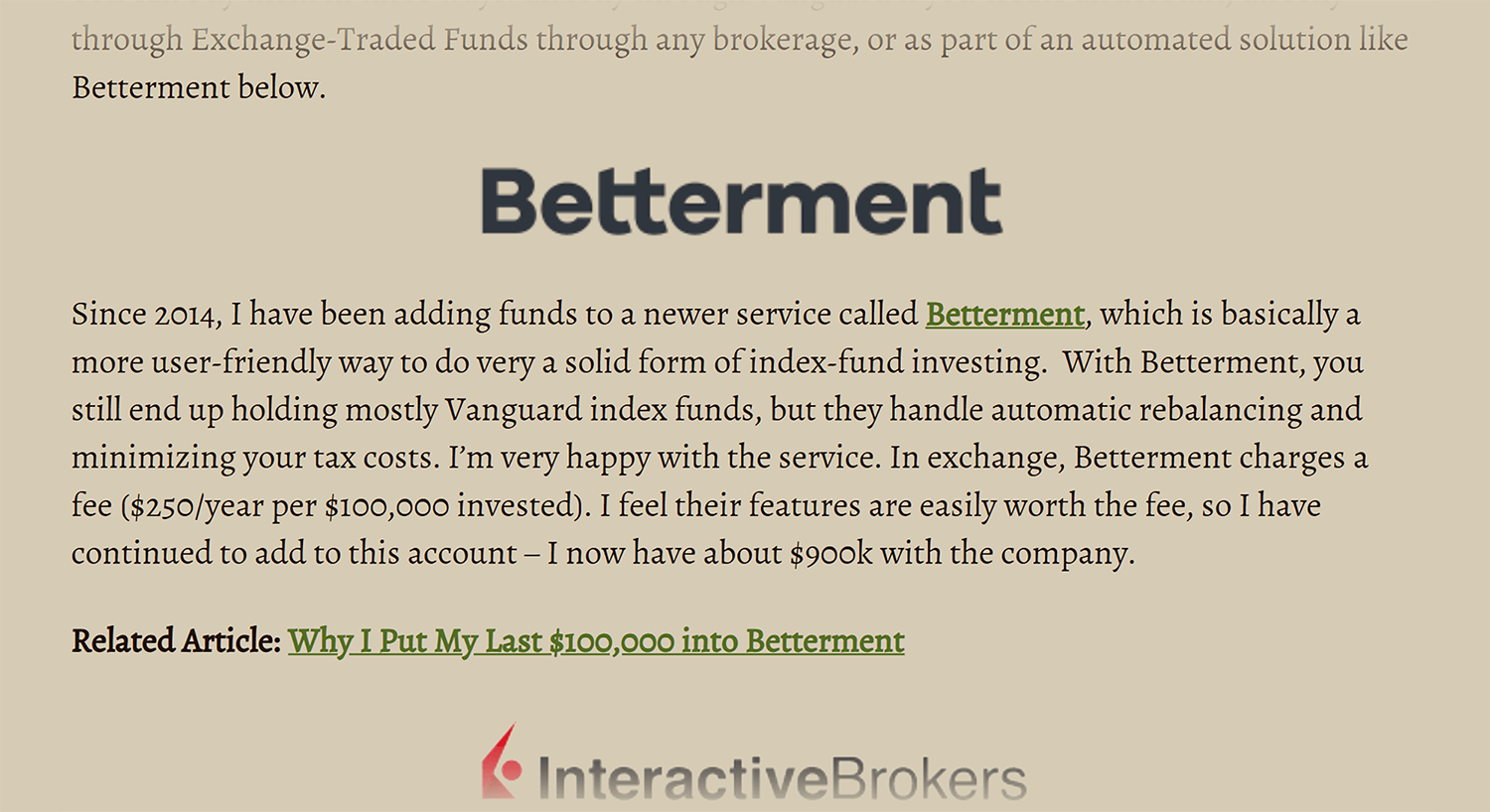 MrMoneyMustache – Betterment Mrmoneymusache Betterment