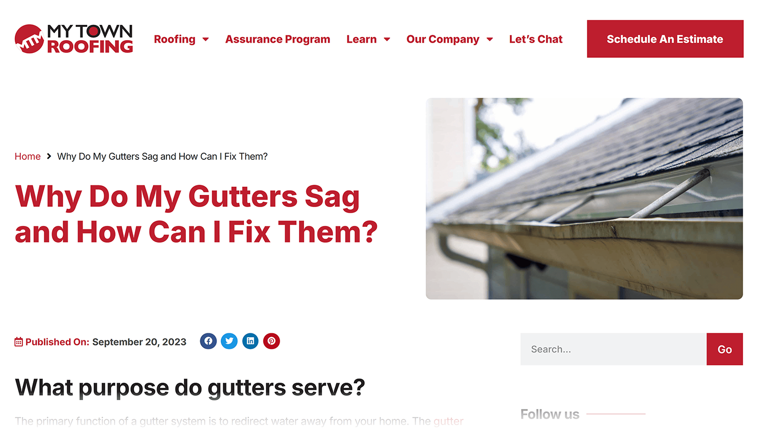 Mytownroofing Teaching Article