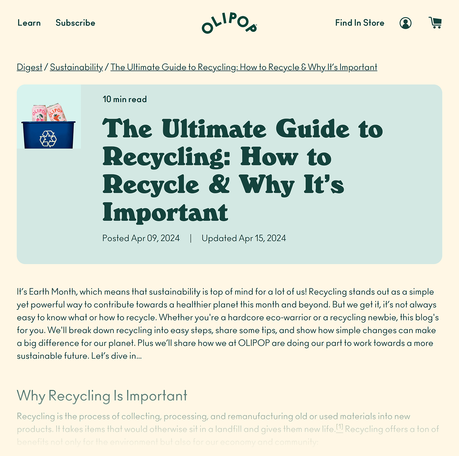 Olipop How To Recycle