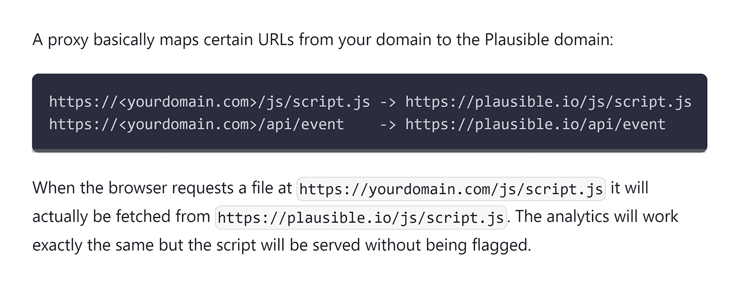 Plausible – Proxy script to override the blocker Plausible Proxy Script To Override The Blocker