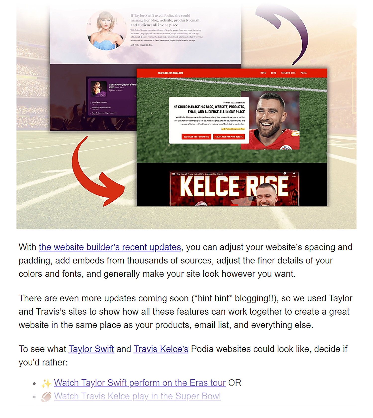 Podia Newsletter