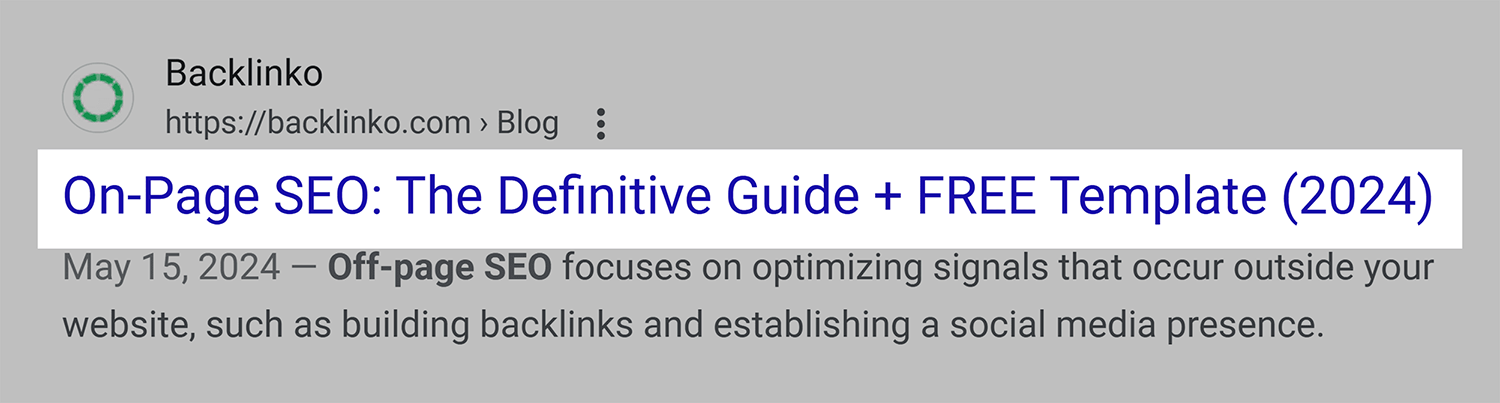 Post Title Tag